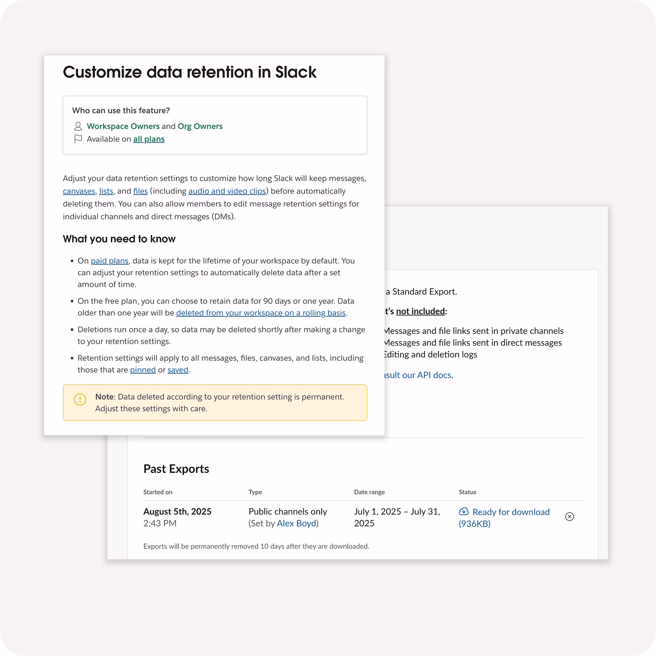 Slack Data Governance & Retention